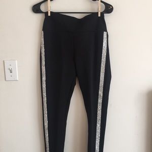 Rhinestone Embellished High Waisted Leggings